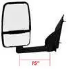 2020 Deluxe Manual Mirror Assembly for 96" Body - Driver side That Fits 97-On G3500/Express & Savana - Black - Left Side Velvac 714547