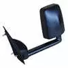 2020 Standard Manual Mirror Assembly for 86" Body, Black - Driver/Left Side - Fits Chevrolet G3500 Express & GMC Savana Vans