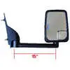 2020 Standard Remote Mirror Assembly for 96" Body - Passenger side - Black - Right Side - Velvac 714570