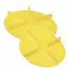 24&quot; Universal Straight Fin Yellow Poly Spinner Disk - CW or CCW