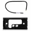 2.5" Rectangular Black Base with Single Lead 
