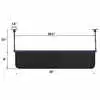 28" x 6" Transparent Smoke Color Sun Visor