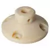 2&quot; Tall Universal Polyethylene Spinner Hub with 4-Bolt Hole Pattern - Fits 3/4&quot; Shaft - Cross Drilled