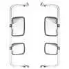 30" Left White Mirror Assembly without Presets - Pair Velvac 712633