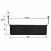 30" x 8" Transparent Smoke Color Sun Visor