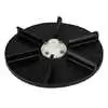 18" CCW Poly Spinner Disk for Electric Buyers SaltDogg Spreaders - Fits 3/4" Shaft - Cross Drilled