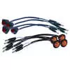 3/4" LED Yellow and Red single light kit, 3 LED's