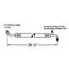36-1/2" A/C Hose Assembly - #10, Evaporator to Compressor - Morgan Olson
