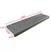 37.5" x 9.75" Steel Step, Argent Silver - Fits Freightliner