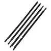Outer Belt Weatherstrip Kit, Front & Rear, 4 Pcs, Black