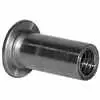 3/8"-16 Large Flange Aluminum Threaded Insert - 10 Pieces