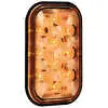 3" x 5" rectangular amber clear lens park / front / rear turn signal