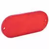 4-3/8" x 1-7/8" Red Oblong Reflector
