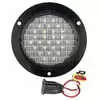 4" LED Round Clear Back Up Lamp with Black Flange - 27 Diode - Truck Lite 44146C