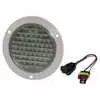 4" LED Round Clear Back Up Light with Gray Flange - 54 Diode - Truck-Lite