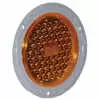 4" Round - Amber Led Lamp with Gray Flange - Truck-Lite