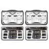 4" x 6" LED High & Low Beam 4PC Headlight Kit