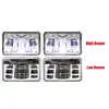 4" x 6" LED High & Low Beam 4PC Headlight Kit