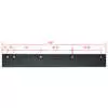 40" x 5/8" High Carbon Steel Highway Punch Cutting Edge Blade - SnowDogg VXF 85 V-Plow