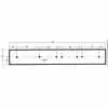 4.25' x 6" x 1/2" High Carbon Steel Cutting Edge Center Punch Blade Kit, 2 Pieces - Diamond