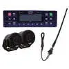 AM/FM/RBDS/WB/USB/AUX-IN/BT/DAB+/Hands Free Calling Heavy Duty Radio, speakers and antenna