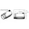4.5" x 10" Horizontal Plastic Hydraulic Pump Reservoir fits Monarch