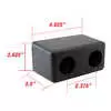 4.625" x 3.5" x 2.625" Rubber Dock Bumper with 2.375" Hole Centers