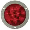 4&quot; Round Red LED Lamp with Gray Flange - 6 Diode - Truck-Lite