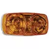 4&quot; x 2&quot; Yellow Marker Light - 2 Bulb - 3&quot; Mounting Centers