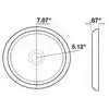 5" Round LED interior dome light for remote switch 2200 Lumens