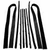 Glass Run Window Channel & Felt Sweep Belt Weatherstrip Kit