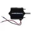 Heater Motor, Permanant Magnet, 12 Volt, 2 wires with spade terminals, 7" Mounting Plate - Dim: 3-3/4" L x 3" Dia. with 5/16" shaft dia., reversable direction