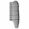 55-58 Chevrolet Pickup Truck CK 2nd Series - Cameo Bedside Front End Cap - Fiberglass - 0847-062 Right Side