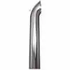 60" Chrome Curved Stack Pipe - 4"