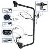 Left Mirror Loop with Wires for Heated, Motorized Head, CB Antenna and Bracket - Fits Freightliner M2