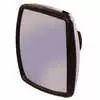8" x 8.5" Heated Manual Mirror Head with Convex Glass and 1-1/8" Mounting Clamp - Chrome - Fits International