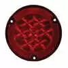 5.6&quot; LED Red flange mount round stop/tail/turn light with PL3 Connector