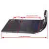 5/8" Steel Curb Guard for Passenger Side with 2 Hole Punch Pattern - Buyers 1301807
