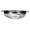6-3/8" O.D. Chrome Base Dome Lamp with Switch and Clear Lens