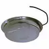 6" O.D. Aluminum Dome Lamp Less Switch with white lens