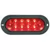 6" Oval Red LED Stop/Turn/Taillight with Integrated Flange Mount