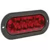 6" Oval Red LED Stop/Turn/Taillight with Integrated Flange Mount