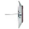 6" Oval Red Stop/Turn/Tail Surface Mount, Chrome Housing