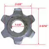 6 Tooth Pintle Chain Sprocket fits D662 - Buyers SaltDogg