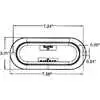 6" x 2" Yellow/Amber, Front/Park/Turn LED Oval Light with Gray Flange - TruckLite/Signal Stat