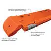 6" x 21" x 1-1/8" Right Winter CurbCast Curb/Wear Guard Cover Plate