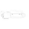 6" x 21" x 1-1/8" Right Winter CurbCast Curb/Wear Guard Cover Plate