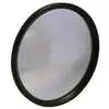 8" Round Stainless Steel Convex Spot Mirror with Offset Stud