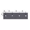 6.5' x 6" x 3/8" High Carbon Steel Cutting Edge Center Punch Blade - Western Standard Snowplow