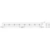 6.5' x 8" x 1.5" Rubber Cutting Edge Blade, 8-hole Pattern on the Blade - Fits Meyer ST-78